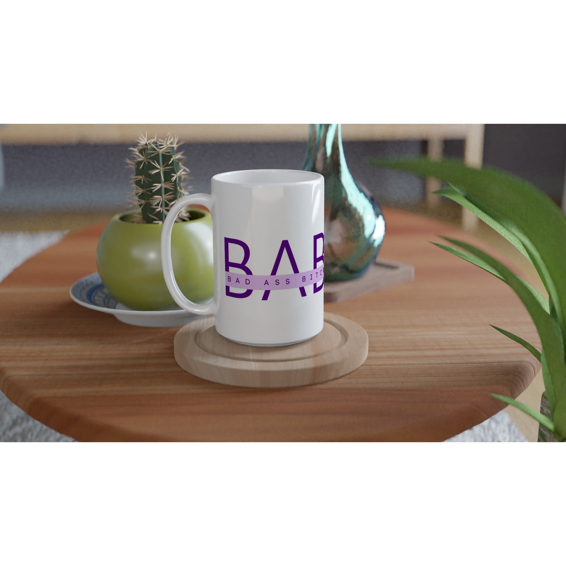 B - A - B Ceramic Large Mug - A Buzz with Words