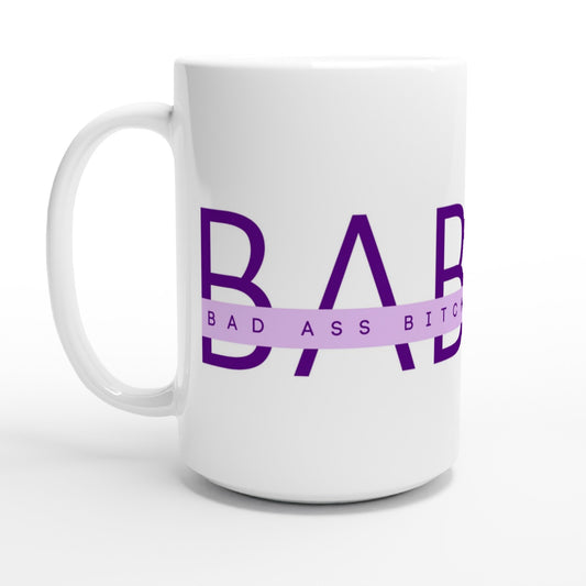 B - A - B Ceramic Large Mug - A Buzz with Words