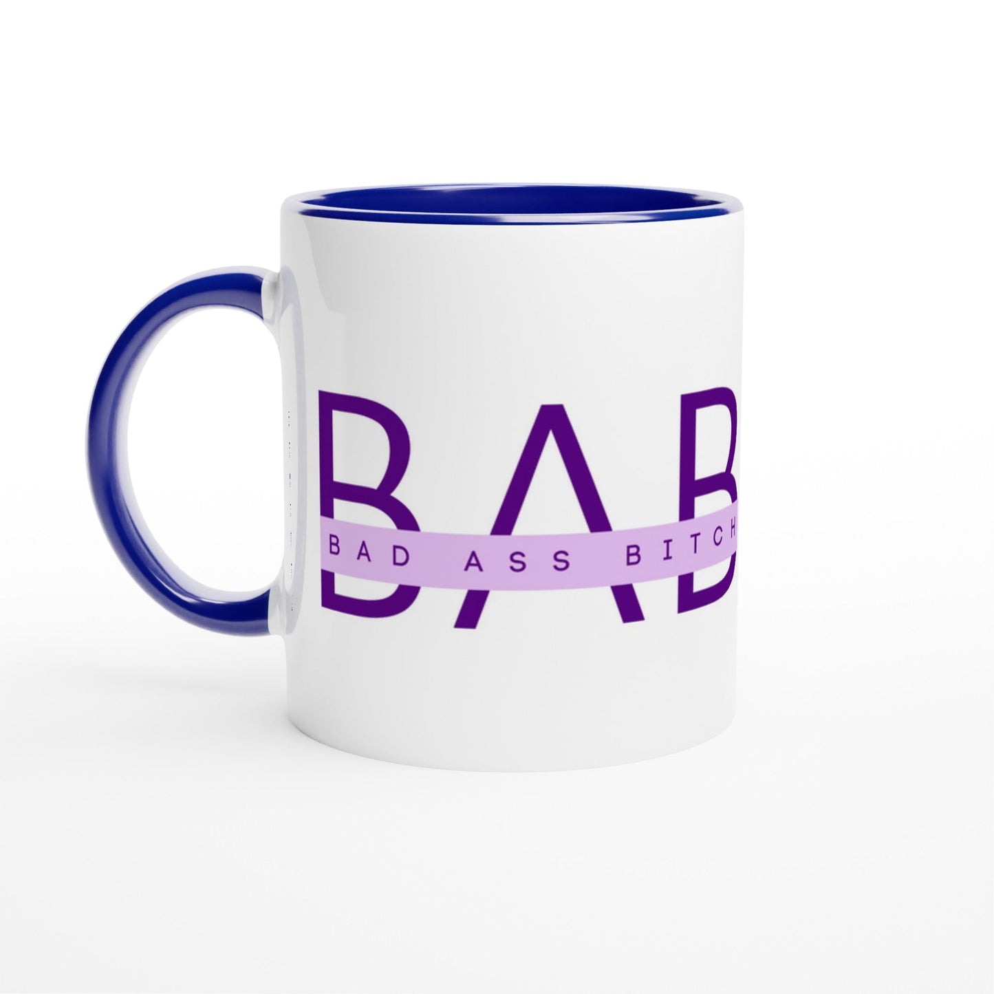 B - A - B Ceramic Mug with Color Inside - A Buzz with Words