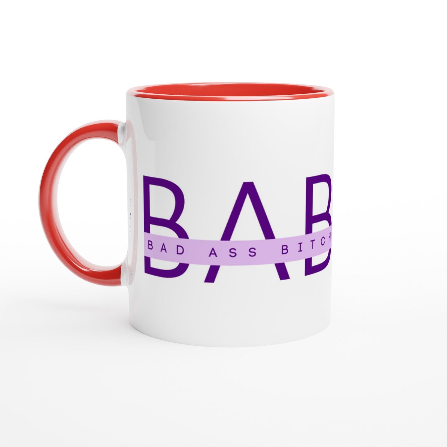 B - A - B Ceramic Mug with Color Inside - A Buzz with Words