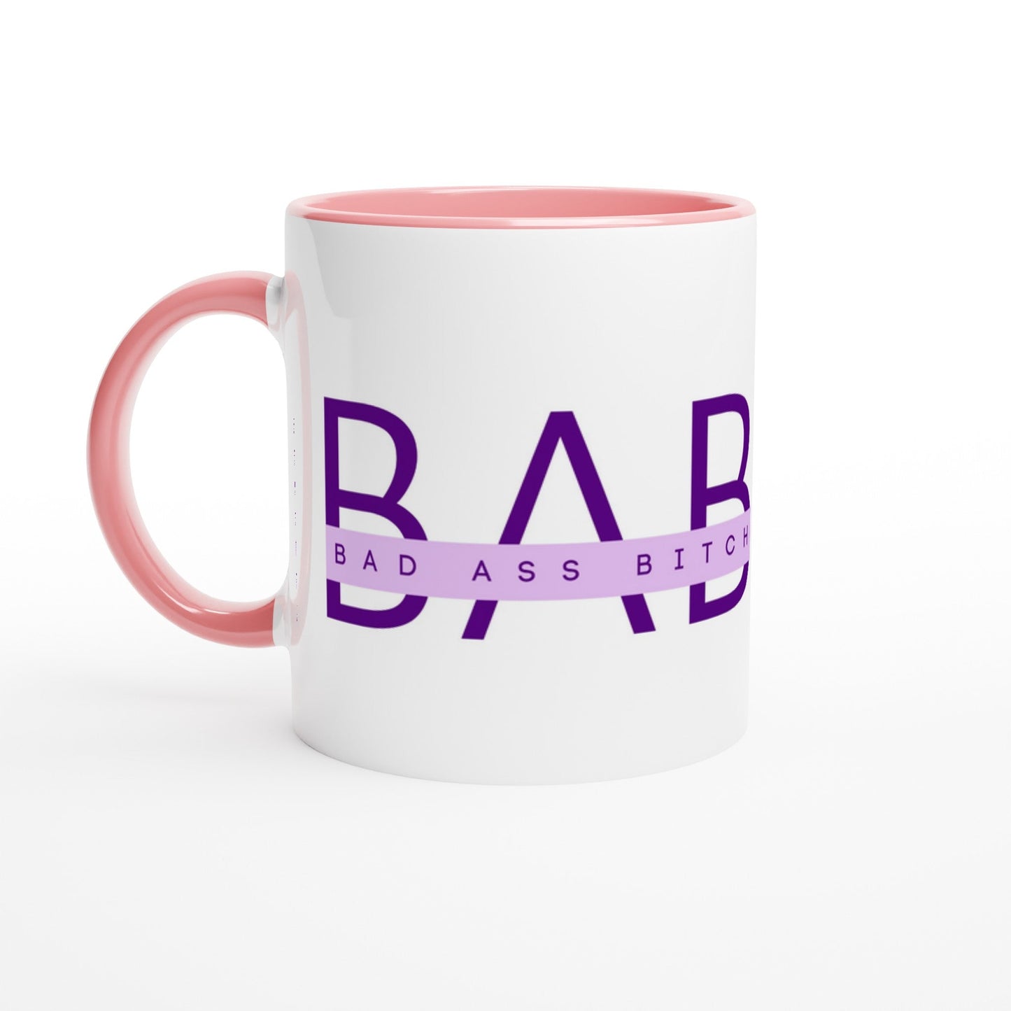 B - A - B Ceramic Mug with Color Inside - A Buzz with Words