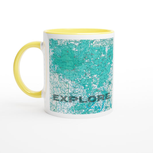 Bankhead Forest Ceramic Mug with Color Inside - A Buzz with Words