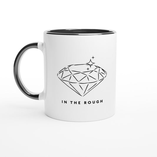 Diamond In the Rough Ceramic Mug with Color Inside - A Buzz with Words