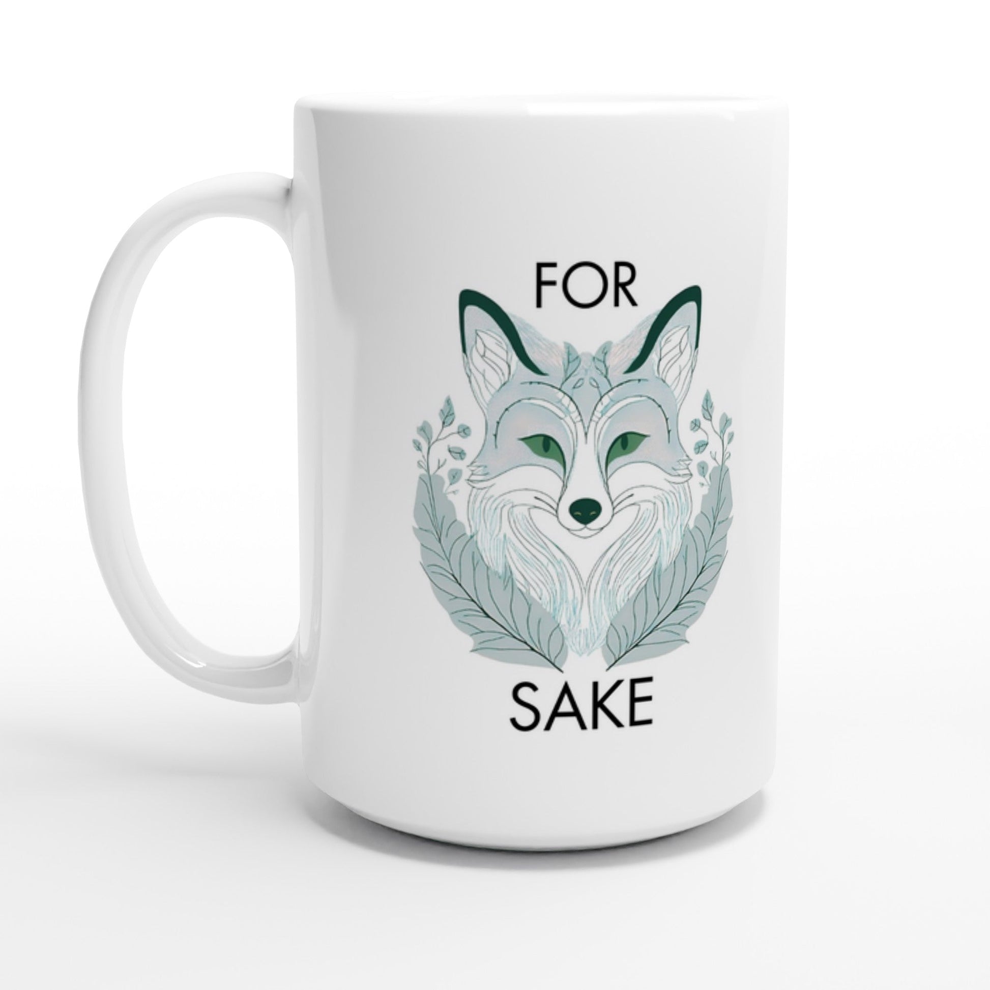 For Fox Sake Large Ceramic Mug - A Buzz with Words