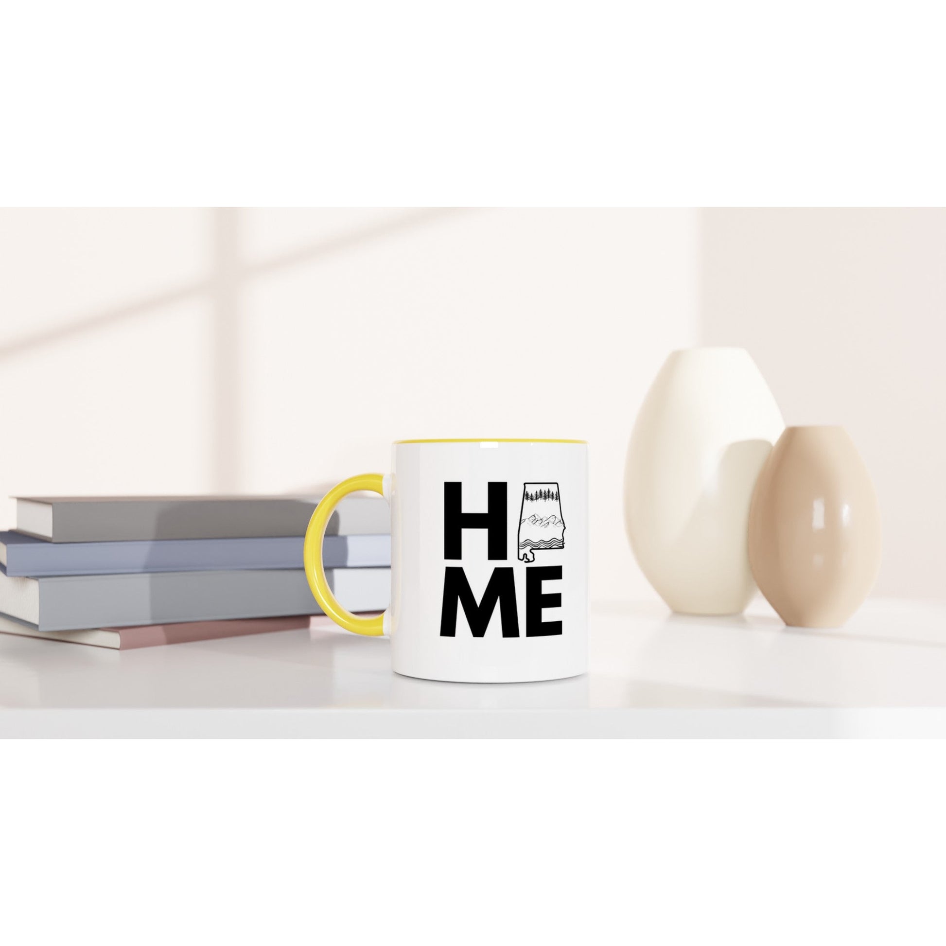 HOME Ceramic Mug with Color Inside - A Buzz with Words