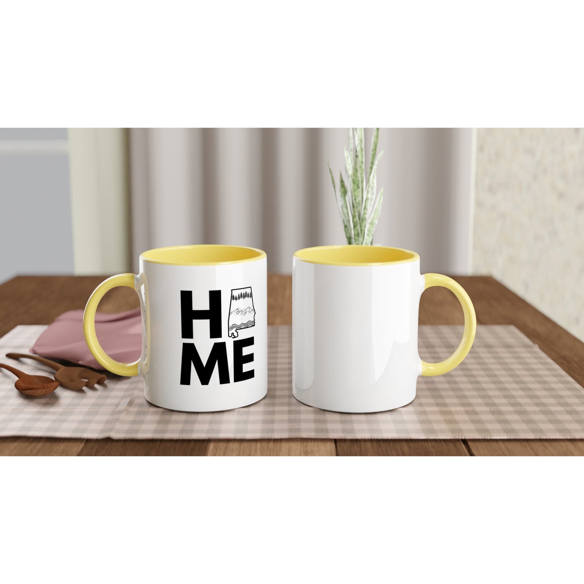 HOME Ceramic Mug with Color Inside - A Buzz with Words