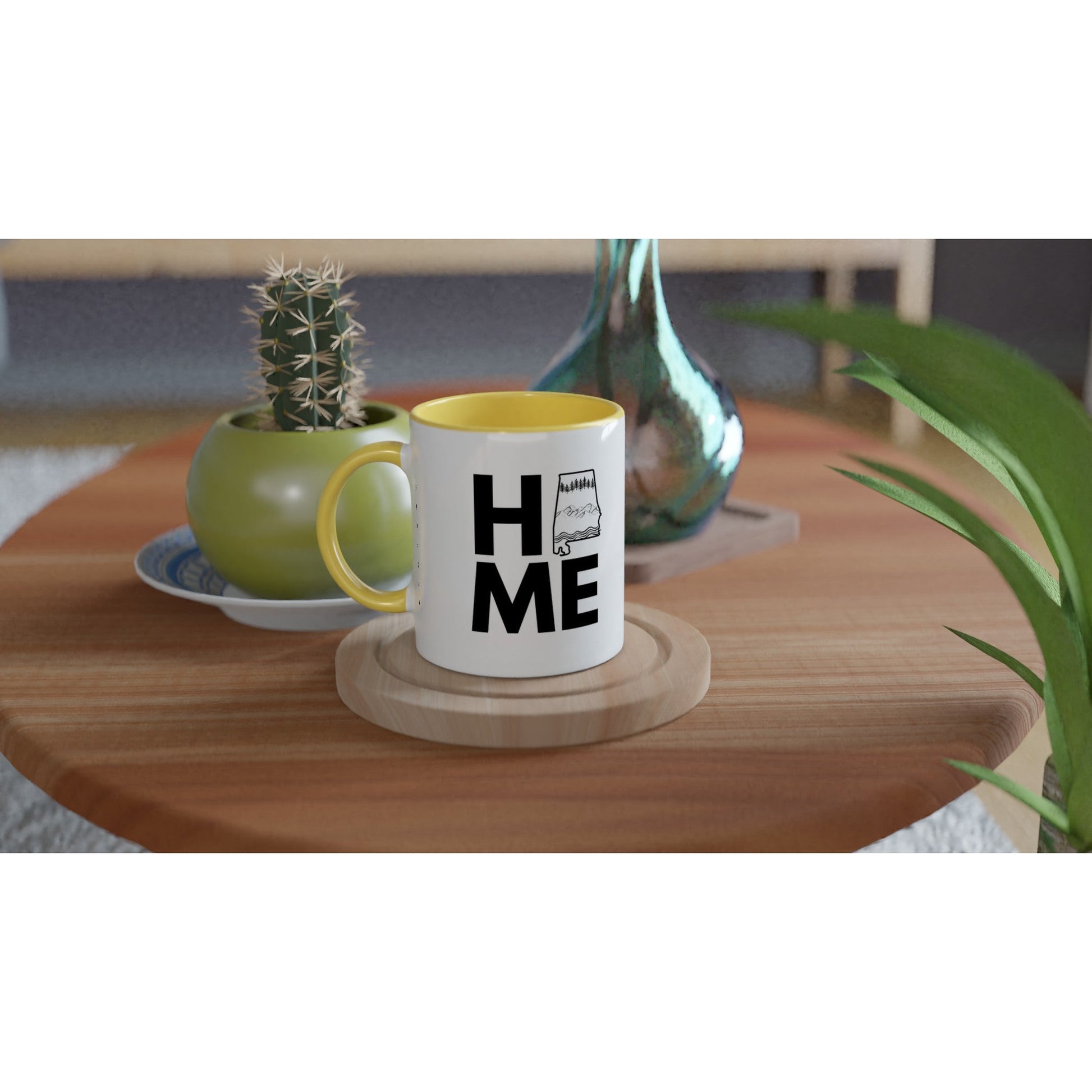 HOME Ceramic Mug with Color Inside - A Buzz with Words