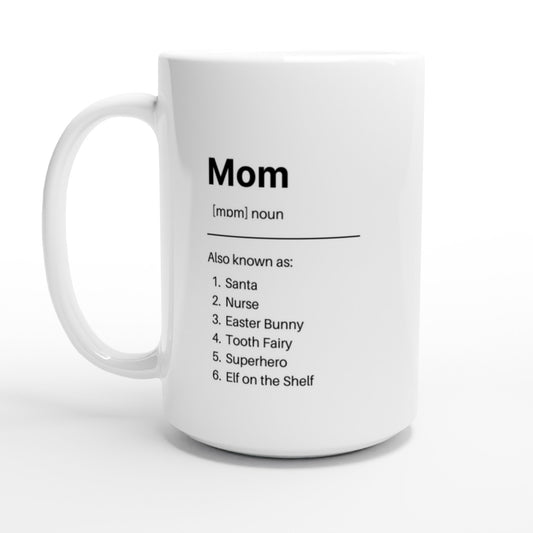 Mom Defined Ceramic Mug - A Buzz with Words