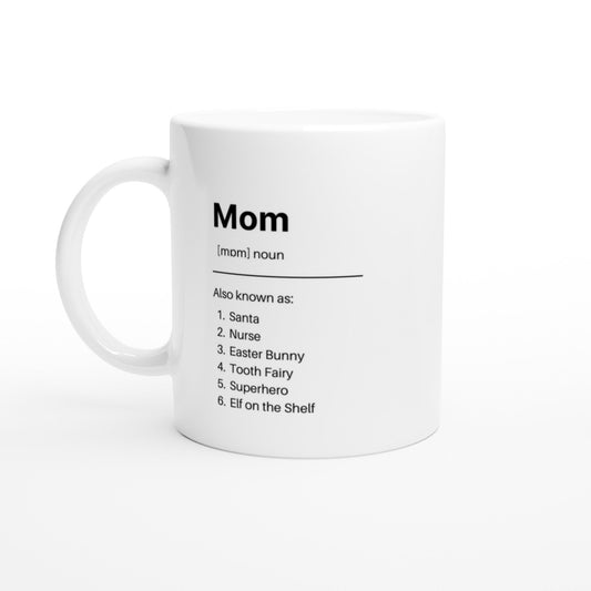 Mom Defined Ceramic Mug - A Buzz with Words