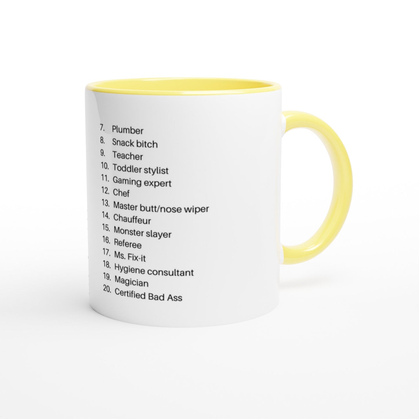 Mom Defined Ceramic Mug with Color Inside - A Buzz with Words