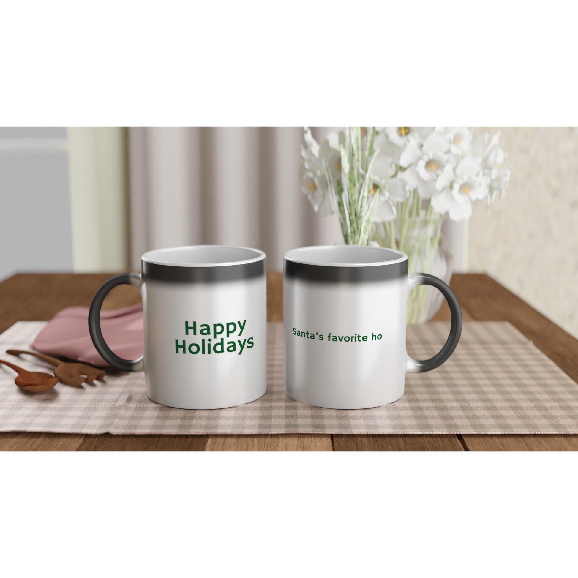 Santa's Favorite Ho Color-changing Holiday Mug - A Buzz with Words
