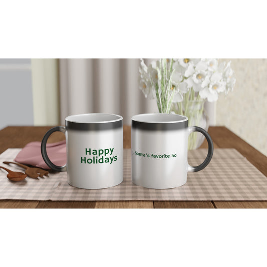 Santa's Favorite Ho Color-changing Holiday Mug - A Buzz with Words
