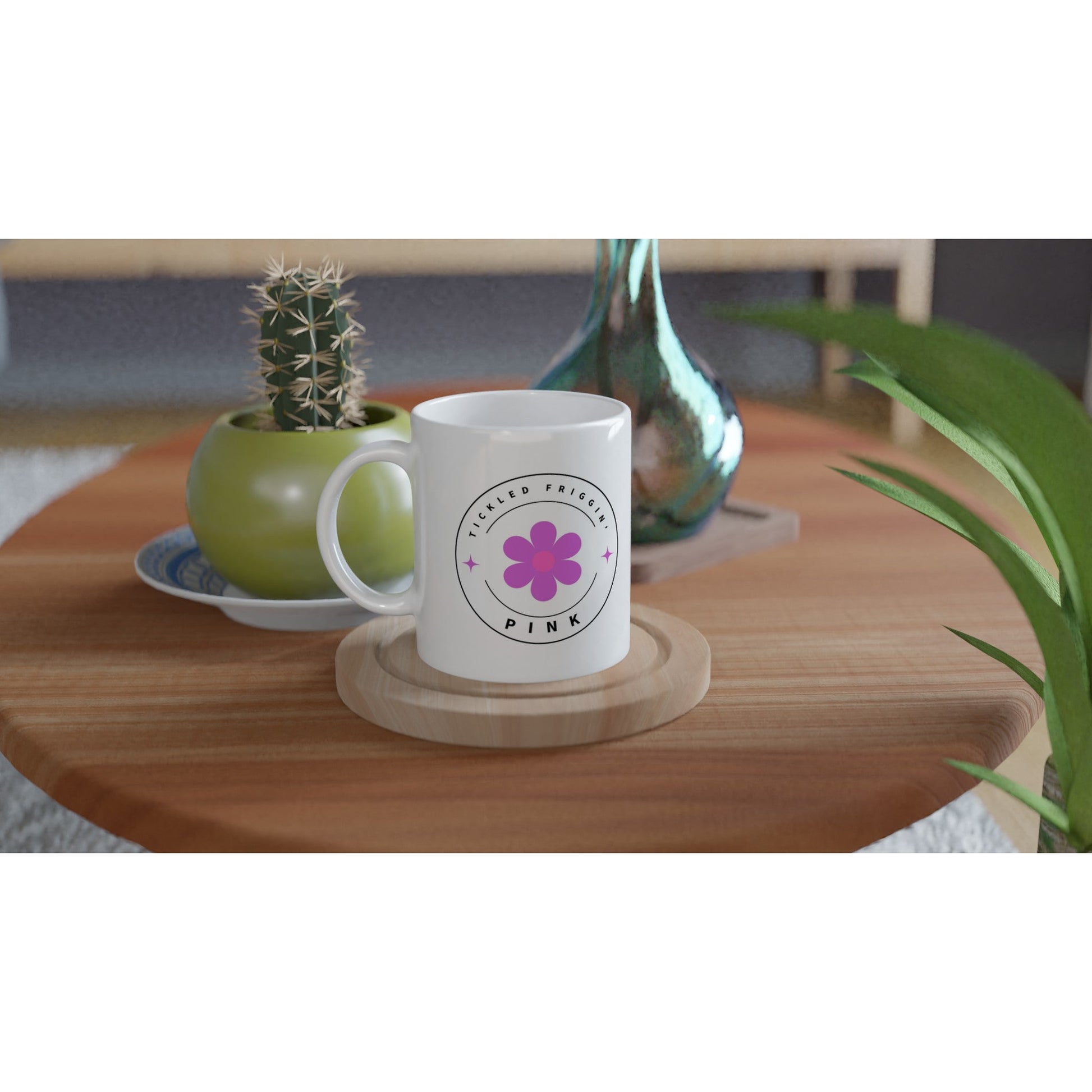 Tickled Pink Ceramic Mug - A Buzz with Words